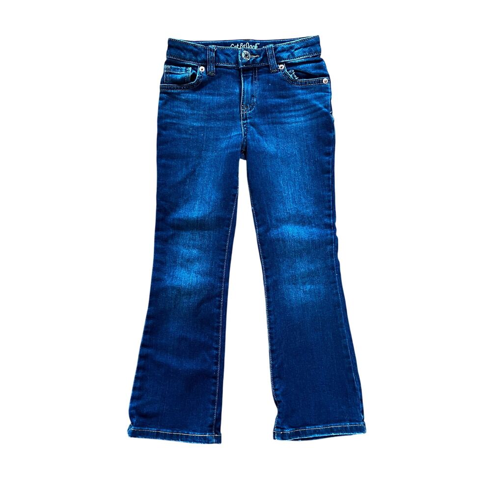 ❤️ 3/$25 Cat & Jack Girls Super Stretch Flare Jeans -| Size 6 EUC